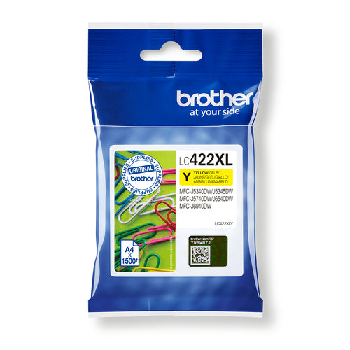 Brother LC422XLY ink cartridge 1 pc(s) Original Yellow Brother LC422XLY ink cartridge 1 pc(s) Original Yellow